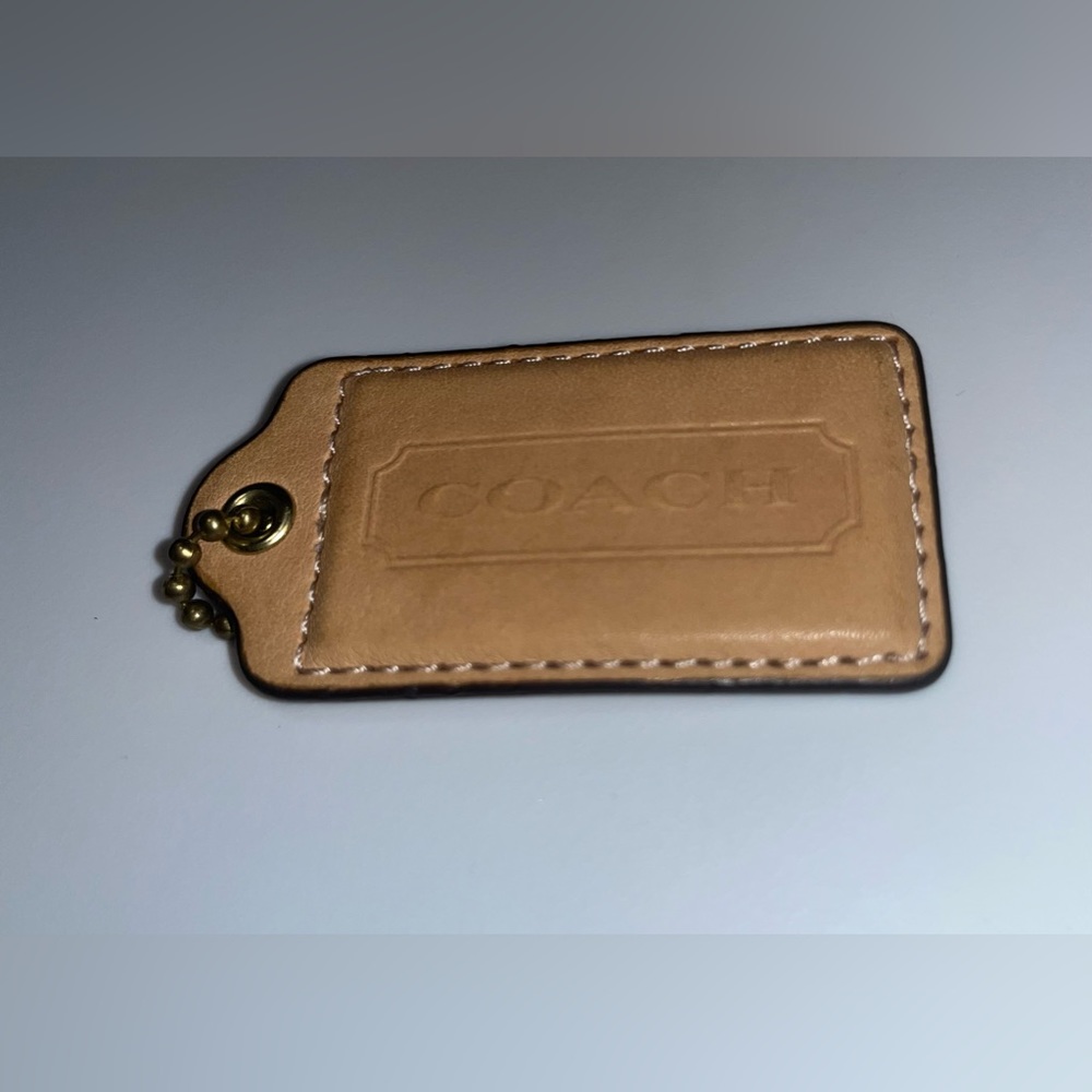 Coach logo keychain